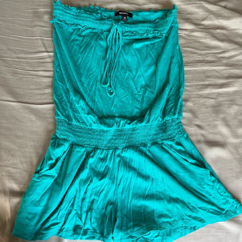 Teal Express romper